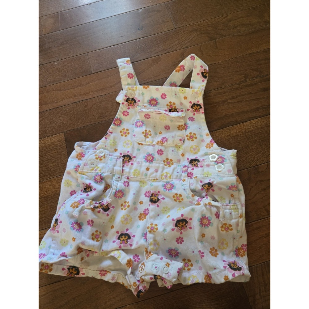 Nick Jr. Dora The Explorer Overalls 18m 2006 VTG Shortalls